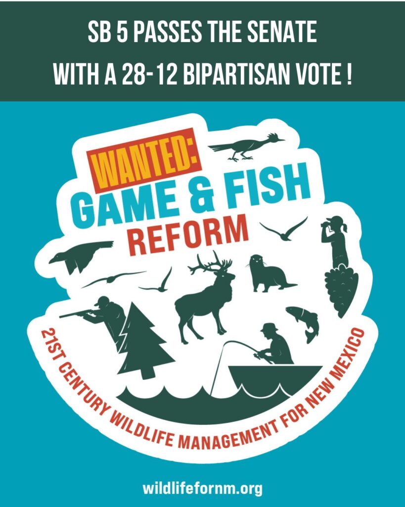 An image of the logo of the coalition to pass SB 5 with the message, "SB 5 passes the Senate with a 28-12 bipartisan vote." 